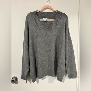 Song of Style Gray V-Neck Sweater